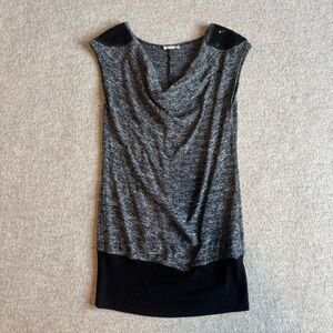 Cherish Gray and Black Mini Dress